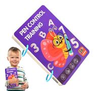 Taccuino per esercizi di tracciamento delle lettere, libro di formazione sul controllo della penna | quaderni di esercizi prescolari facili da pulire,quaderni di esercizi prescolari per i 4 anni