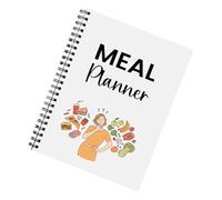 Taccuino per pianificare i pasti con rilegatura a doppio filo, diario giornaliero di monitoraggio delle ricette, per cena e colazione