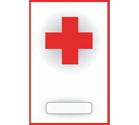 Taccuino Primo Soccorso a Quadretti - Red Cross Notebook: Quaderno compatto per appunti di emergenza e servizio, copertina bianca con Croce Rossa - Formato ridotto 12,85 x 19,84 cm