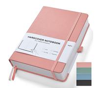 Taccuino Righe A5, Quaderno con rigato, 320 pagine, Carta Spessa da 100 g/m簡 Classic Notebook, copertina rigida e Chiusura ad Elastico, Tasche espandibili, 14,5 x 21,2 cm