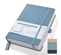 Taccuino Righe A5, Quaderno con rigato, 320 pagine, Carta Spessa da 100 g/m簡 Classic Notebook, copertina rigida e Chiusura ad Elastico, Tasche espandibili, 14,5 x 21,2 cm