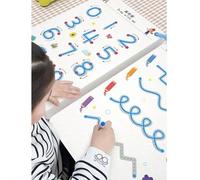 Taccuino riutilizzabile per esercizi di calligrafia di 32 pagine, quaderno da lavoro per la calligrafia scolastica, blocco per l'apprendimento dell'alfabeto inglese, libro educativo Montessori, intell