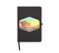 Taccuino souvenir di viaggio di Atene Grecia, pagine bianche, copertina in similpelle, agenda, diario, quaderno di lavoro