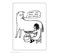 Taccuino ufficiale David Shrigley 'What The Hell' divertente a righe, formato A6