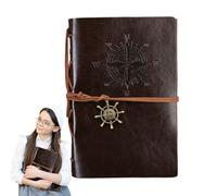 Taccuino vintage con stile retrò, agenda pirata, per diario e appunti, agenda retrò, scrittura morbida, materiale scolastico, per ufficio, casa e scuola