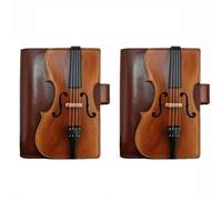 Taccuino vintage con violino in finta pelle, diario retrò con nota musicale, per musicisti, collezionisti, taccuino regalo violinista