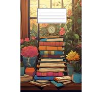 Taccuino Vintage: Copertina in stile semplice con immagine a tema libri, per tutti gli amanti del genere. Quaderno per ragazzi e ragazze, uomini e ... (15,24 x 22,86 cm), 120 pagine color crema.