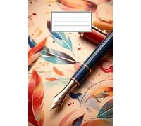 Taccuino Vintage: Copertina in stile semplice con immagine di penna stilografica, per tutti gli amanti del genere. Quaderno per ragazzi e ragazze, ... (15,24 x 22,86 cm), 120 pagine color crema.