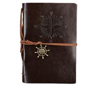 Taccuino vintage - Diario di bordo pirata - Taccuino personale per idee e note,stile retrò - Forniture scolastiche a scrittura per uomini, donne e adolescenti - essenziali per la classe