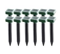 Tacdas 12 Packs Outdoor Solar Ultrasonic Vibration Repeller Snake Repeller Mole Elettronico Snake Repeller per Garden Yard Farm