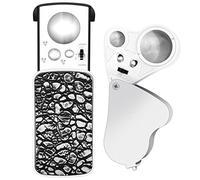 Tacdas 2 Pezzi Gioiellieri Lente D'Ingrandimento 30X 60X 90X Gioiellieri Lente D'Ingrandimento Lente D'Ingrandimento Gioielli Lente D'Ingrandimento Luminoso LED Luce