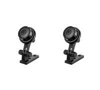 Tacdas 2X Mini Telecamera WiFi Wireless HD 1080P Smart Camera per Interni Telecamera di Sorveglianza di Sicurezza con Visione Notturna Videoregistratore Audio e Video