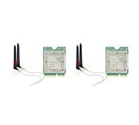 Tacdas 2X Tri Band WiFi7 QCNCM865 Bluetooth 5.4 Scheda WiFi Wireless Tri Band 2.4G/5G/6Ghz Adattatore di Rete Wireless per Win11Antenna