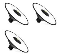 Tacdas 3X Cinghia Riflettente con Diffusore Speedlite Stile Portatile Pieghevole Softbox Rotondo Universale da 44 cm per Flash della Fotocamera