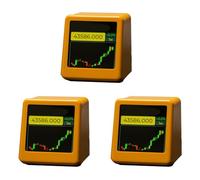 Tacdas 3X per Bitcoin, Visualizzazione di Azioni di Criptovaluta, Tasso di Cambio, Ticker del Monitoraggio dei Prezzi, Orologio Meteo C