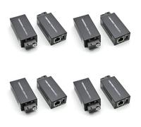 Tacdas 4 Paio Gigabit 100/1000M A/B SC Ethernet Switch nel Fibra Convertitore Multimediale Ricetrasmettitore Ottico RJ45 Switch nel Fibra 20KM