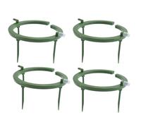 Tacdas 4 Set di Anelli per L'Acqua da 5 Pollici e 3 Gambe, Supporto per Gocciolamento, Emettitore di Gocciolamento, con Ingresso Spinato Integrato da 1/8", 3 Picchetti Rimovibili, Facili da Usare.