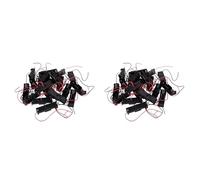 Tacdas 40 da 2 Pezzi con per Batterie Aa da 2 Fili Nera