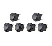 Tacdas 6Pc 12V 20A Attuatore Un Bilanciere Interruttore Un LED Luce Blu SPST Controllo per Barche Auto FuoristradaCamper ATV E Qualsiasi Cosa Che Utilizza Una Potenza 12 Volt