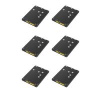 Tacdas 6X 2 in 1 Combina M.2 NGFF Key B e MSATA SSD A Adattatore SATA3 da 2,5 Pollice con in Plastica per SSD