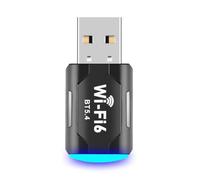 Tacdas Adattatore WiFi 6 USB Bluetooth 5.4 2 in 1 Dongle Dual Band 2.4G e 5GHz USB WiFi Network Wireless WLAN Receiver Driver Gratuito