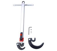 Tacdas Chiave Telescopica per Lavabo, Capacità Della Ganascia da 1-1/4 A 2-1/2 Pollici e Manico Estensibile da 10 A 17 Pollici, Chiave per Lavabo, Chiave per Rubinetto del Lavandino