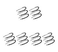 Tacdas Cordino per Attrezzi da 18 Pezzi, Corda per Attrezzi da Esterno, Corda di Sicurezza per La Prevenzione della Caduta Ad Alta Quota, Corda per Attrezzi Retrattile,Nero