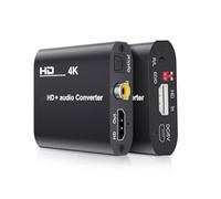 Tacdas Estrattore Audio Splitter HD 4K Compatibile HDTV 4K 30Hz A Convertitore Digitale Toslink + Coassiale + Uscita Stereo