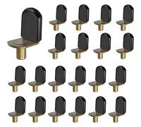 Tacdas Perni per Mensola nel, Supporti nel Vetro per Mobili, Libreria, Staffe per Mensole, 30 Pezzi.