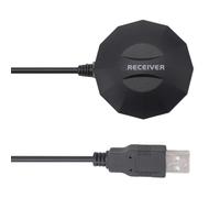 Tacdas Ricevitore GNSS USB GLONASS GPS In Plastica Nera con Antenna Integrata, Sostituisce Bu-353S4, BU353S4, Protocollo USB 0183NMEA.