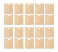 Tacdas Sacchetti per Tostapane Riutilizzabili, Sacchetti per Tostati Antiaderenti, Sacchetti di Plastica per Facili da Aprire, Sacchetti per Toast 20 Pezzi A