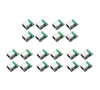 Tacdas Scheda Breakout Connettore Presa Femmina Ethernet RJ45 20 Pezzi, Terminale Adattatore di Rete Schermato Scheda Connettore da 2,54 mm