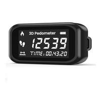 Tacdas Tracker di Calorie Preciso per Passi, Pedometro 3D per Camminare con Display LCD per Contapassi