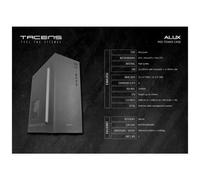 Tacens Alux Case Seiterorre ATX, Micro ATX, Mini -ITX - HDD Dimensione 2.5, 3.5 - USB -A 3.1, USB -A 2.0 e audio - 1 ventola