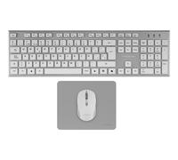 Tacens Combo Wireless 3in1 ZENITH – Tastiera Full-Size SmartKey Copilot AI, Mouse 3200 DPI, Bianco