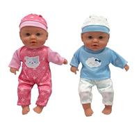 TACHAN - Bambola Bebe da 31 cm con corpo morbido - Abbigliamento rimovibile - Due modelli assortiti - Venduto per unità (CPA Toy Group 799T00992)