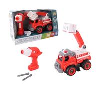 TACHAN - Camion dei pompieri RC 33 pezzi - Costruzione + Telecomando - Giocattolo Stem (CPA Toy Group 703T01025)