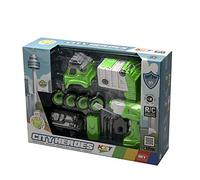 Tachan - Camion spazzatura con suono e montaggio elettrico, controllo radio, colore verde (CPA 7838041M)