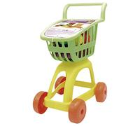 Tachan- Carrello supermercato con Cibo, Colore Verde/Giallo, Tamaño Infantil, 91A