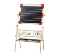 Tachan - Lavagna in legno 2in1 - Certificazione FSC - Doppia scrittura con gesso e pennarelli - Include lettere magnetiche, gomma, Abaco e orologio (CPA Toy Group 795T00846)
