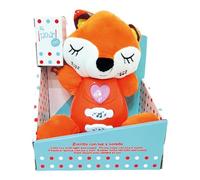 Tachan - Peluche Volpe luce e suono - Texture morbida e morbida - Pulsanti interattivi e luminosi (CPA Toy Group 786T00720)