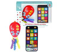 TACHAN - Set chiavi e telefono bambino - Musica e suoni - Giocattolo Prima infanzia - con torcia (CPA Toy Group 782T00836)