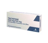 Tachifene 500mg + 150mg Paracetamolo + Ibuprofene Antipiretico e Analgesico, 16 compresse