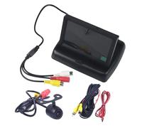 Tachigrafo Monitor di assistenza al parcheggio per auto pieghevoli LCD TFT a colori da 4,3" con supporto CC 12V NTSC/PAL e telecamera posteriore Telecamera Auto