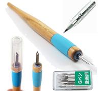 Tachikawa - Portapenne (T-40) + 10 piume Zebra Comic G cromate (Bundle) - Made in Japan