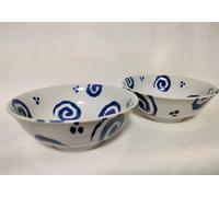 Tachikichi Mino Ware Ciotola per Ramen/Noodle Set da 2 pezzi Design...