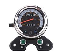 Tachimetri per moto,Qiilu Universale Tachimetro Doppio Contachilometro Digitale Display per Moto