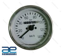 Tachimetro Bianco Viso 85 MM M18x1.5 Filo per Mahindra CJ Jeep Universale