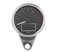 Tachimetro del motociclo, tachimetro del display a cristalli liquidi del LED universale 0~160KM / H tachimetro LCD digitale tachimetro retro cromo adatto per contachilometri moto