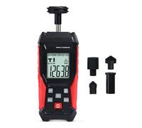 Tachimetro Digitale 2 in 1 | Misuratore RPM Alta Precisione a Contatto e Laser senza Contatto | Gamma 3-99999 RPM, Campionamento 0,8s, LCD Retroilluminato e Data Hold | Kit Completo Auto e HVAC